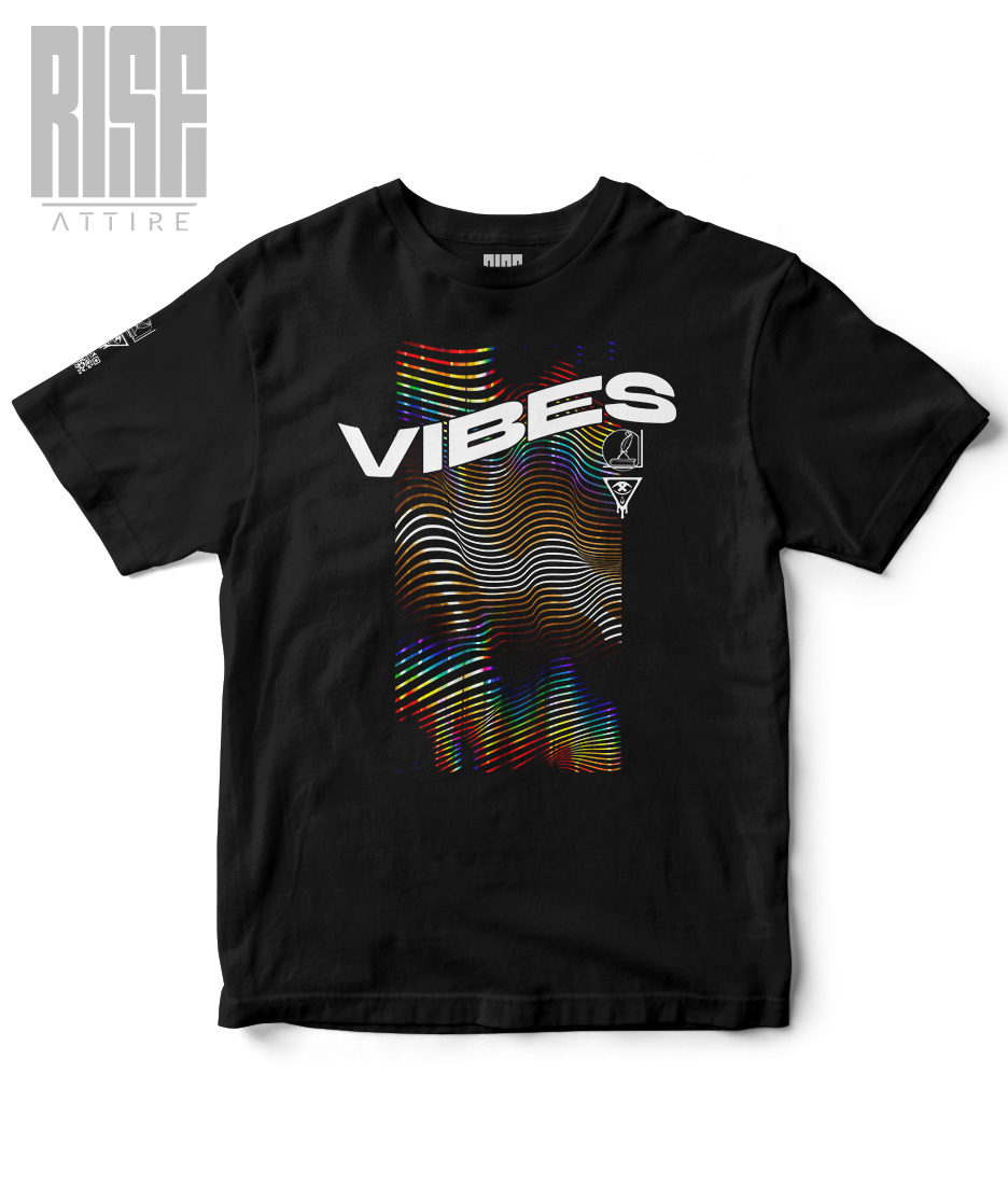 VIBES // Lines of Light V1 // Unisex Heavyweight Cotton Tee