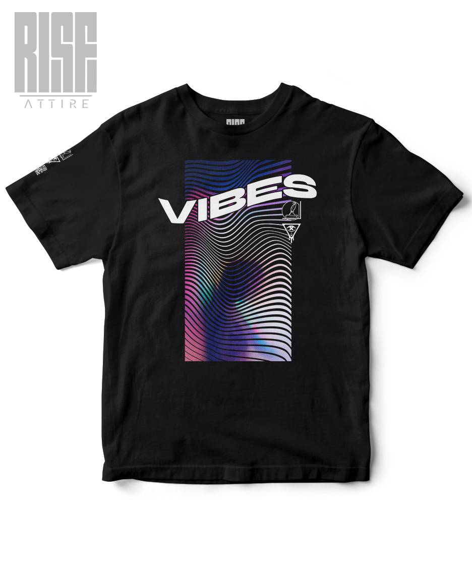 VIBES // Lines of Light V2 // Unisex Cotton Heavyweight Tee