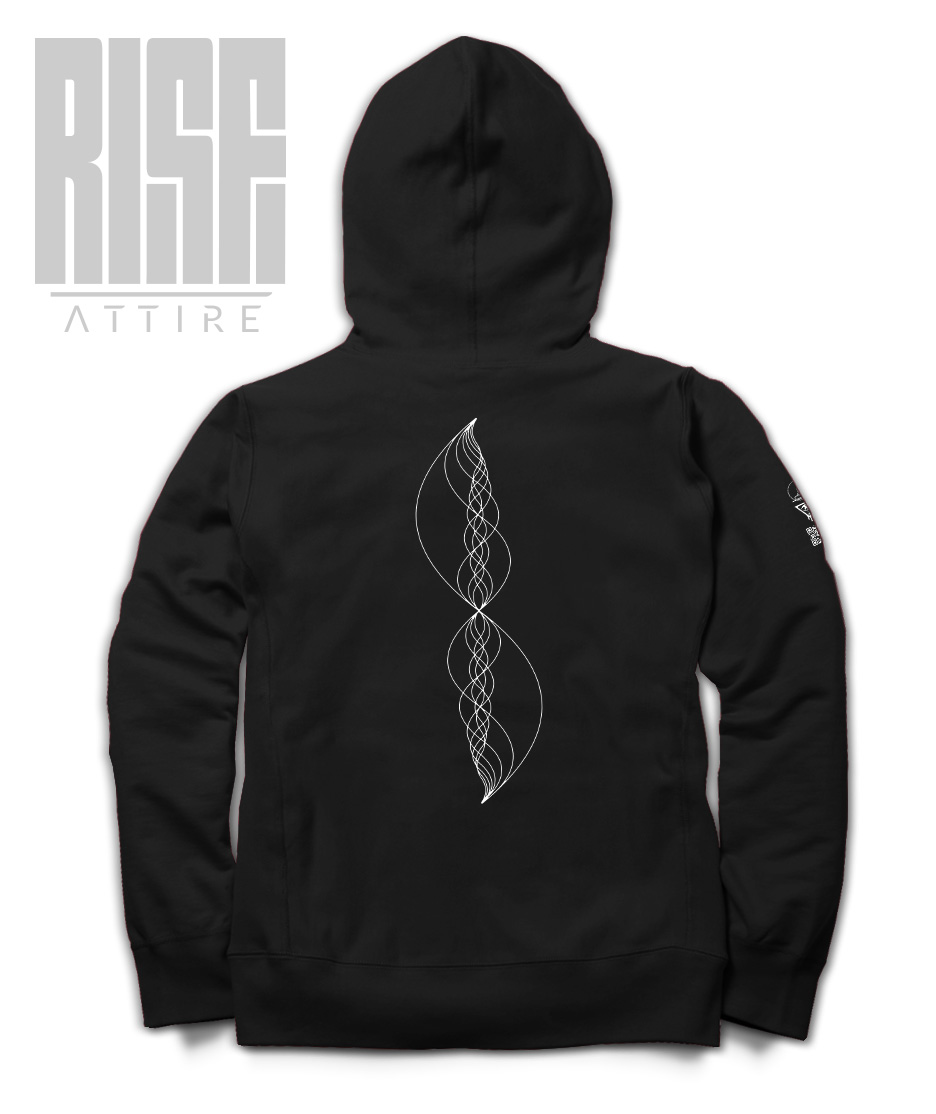 VIBES // Lines of Light V2 // Unisex Cotton Pullover Hoodie