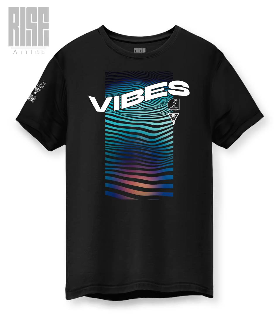 VIBES // Signature Series // Lines of Light V3 // Unisex Cotton Tee