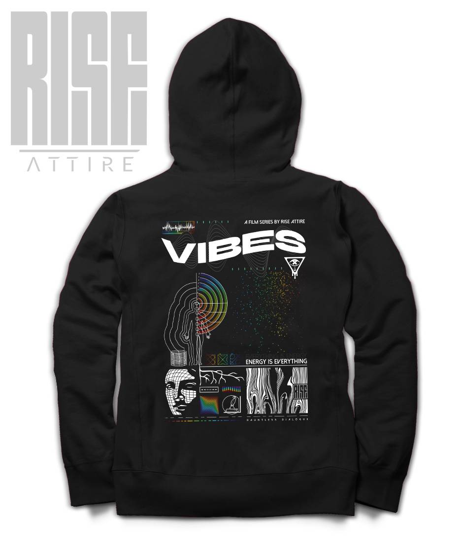 VIBES 01 // Unisex Cotton Zip-Up Hoodie