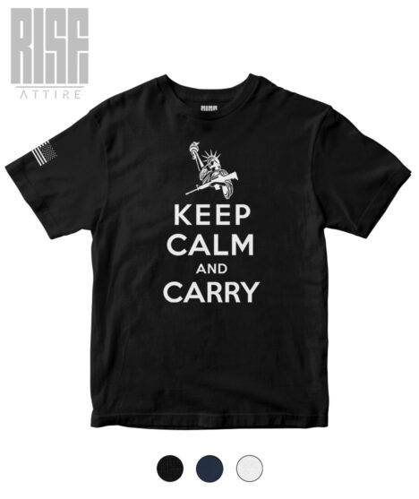 Keep Calm and Carry DTG Unisex Heavyweight Cotton Tee