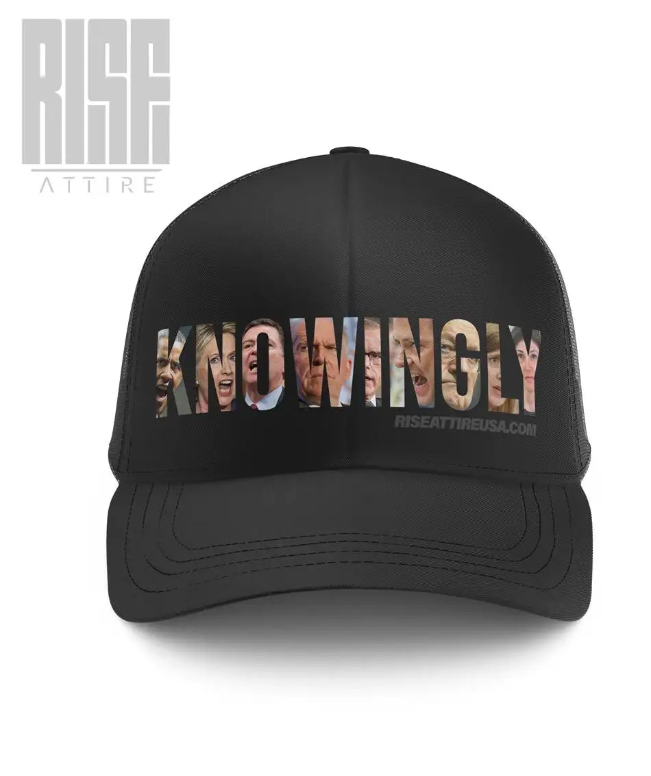 KNOWINGLY // Classic Trucker Mesh Hat Cap // Black // RISE ATTIRE