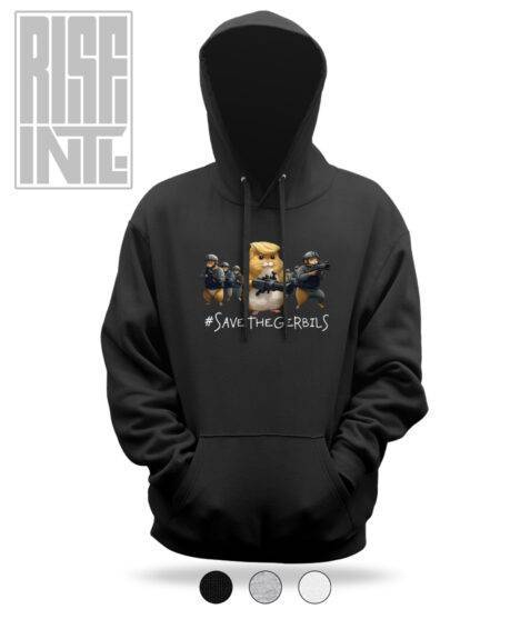 #SaveTheGerbils DTG Unisex Cotton Hoodie