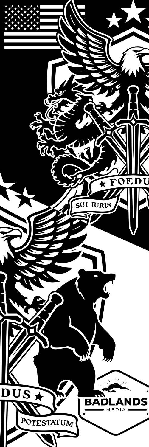 RISE INTL // Badlands Media // Sovereign Alliance // Vertical Banner