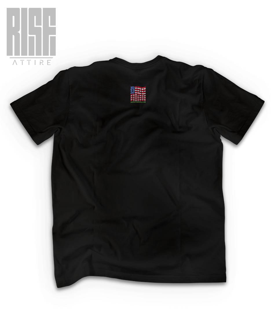 IF I WERE A RICH MAN // Heavyweight DTG Cotton Tee // BLACK // BACK // RISE ATTIRE