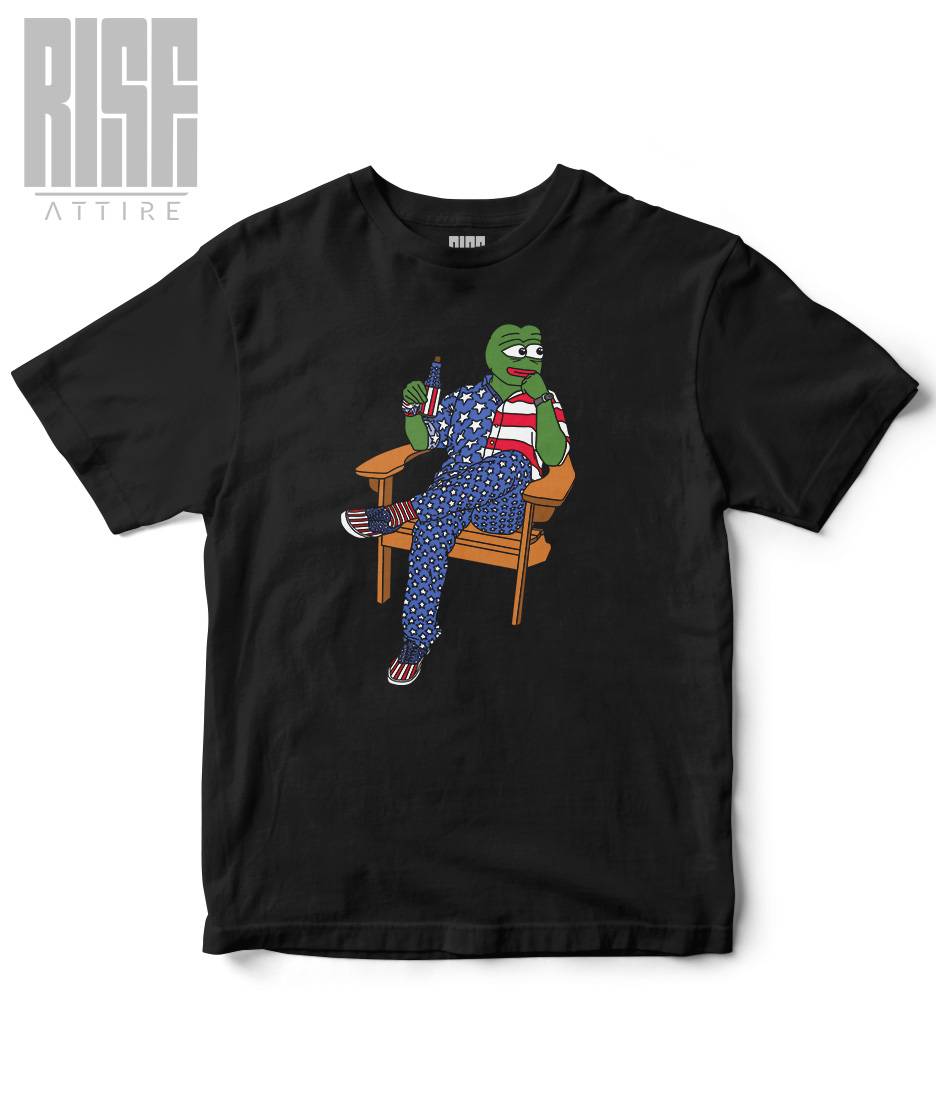 If I Were a Rich Man // DTG // Heavyweight Unisex Cotton Tee // RISE ATTIRE // BLACK