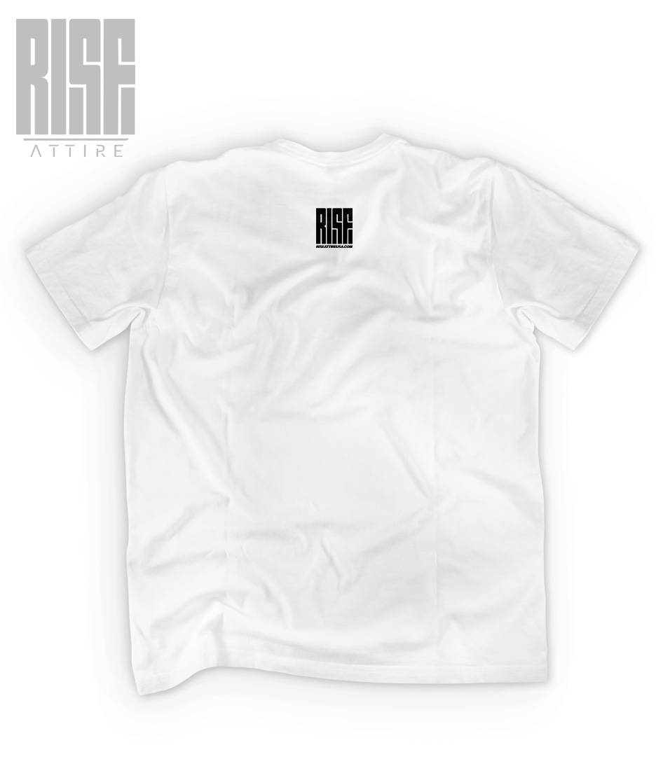 RESERVOIR FROGS // Heavyweight DTG Cotton Tee // WHITE // BACK // RISE ATTIRE