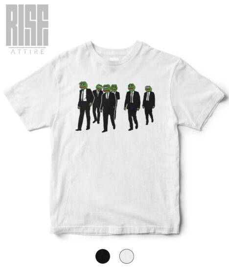 RESERVOIR FROGS // Heavyweight DTG Cotton Tee // SWATCHES // WHITE FRONT // RISE ATTIRE