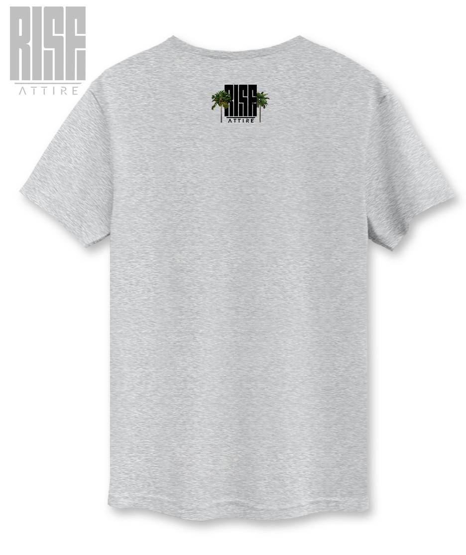 Hell // Epstein // Unisex Cotton Tee // GRAY GREY // Back // RISE ATTIRE