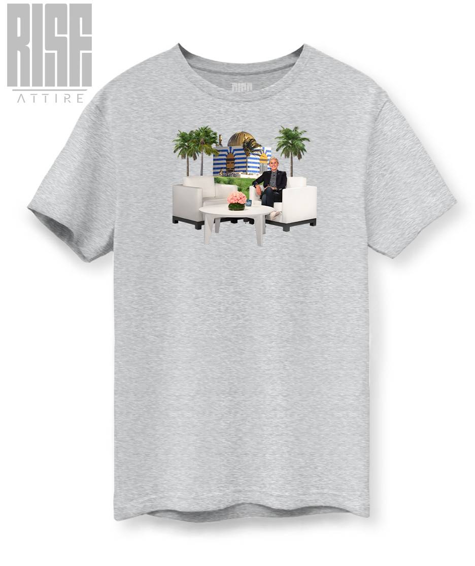 Hell // Epstein // Unisex Cotton Tee // GRAY GREY // Front // RISE ATTIRE