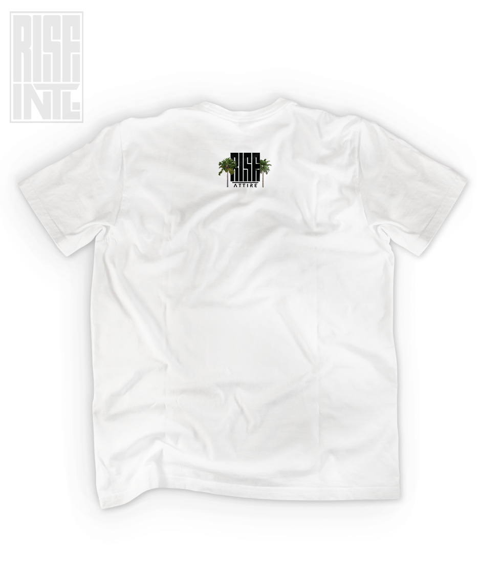 Hell // Epstein // Unisex Cotton HEAVYWEIGHT Tee // White // Back // RISE ATTIRE