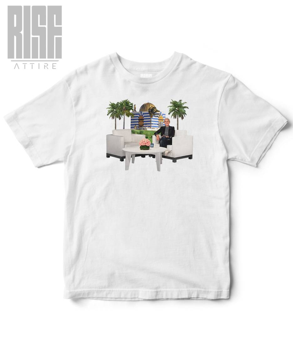 Hell // Epstein // Unisex Cotton HEAVYWEIGHT Tee // White // Front // RISE ATTIRE