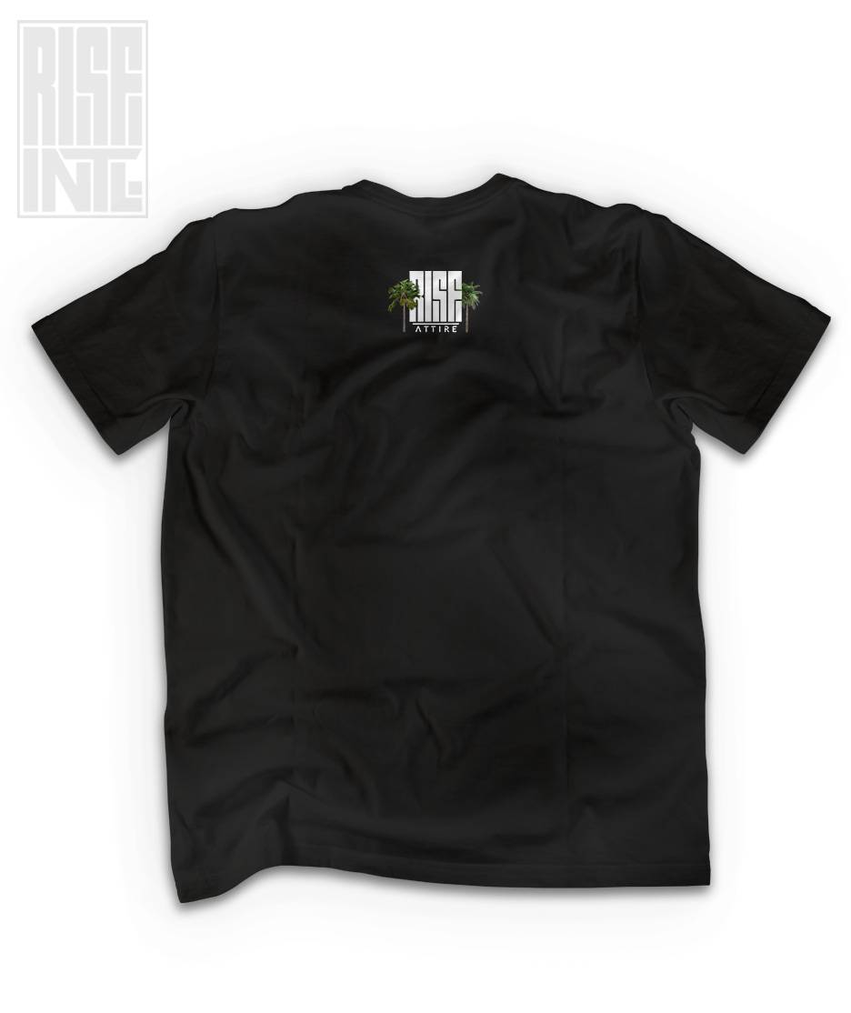 Hell // Epstein // Unisex HEAVYWEIGHT Cotton Tee // BLACK // Back // RISE ATTIRE