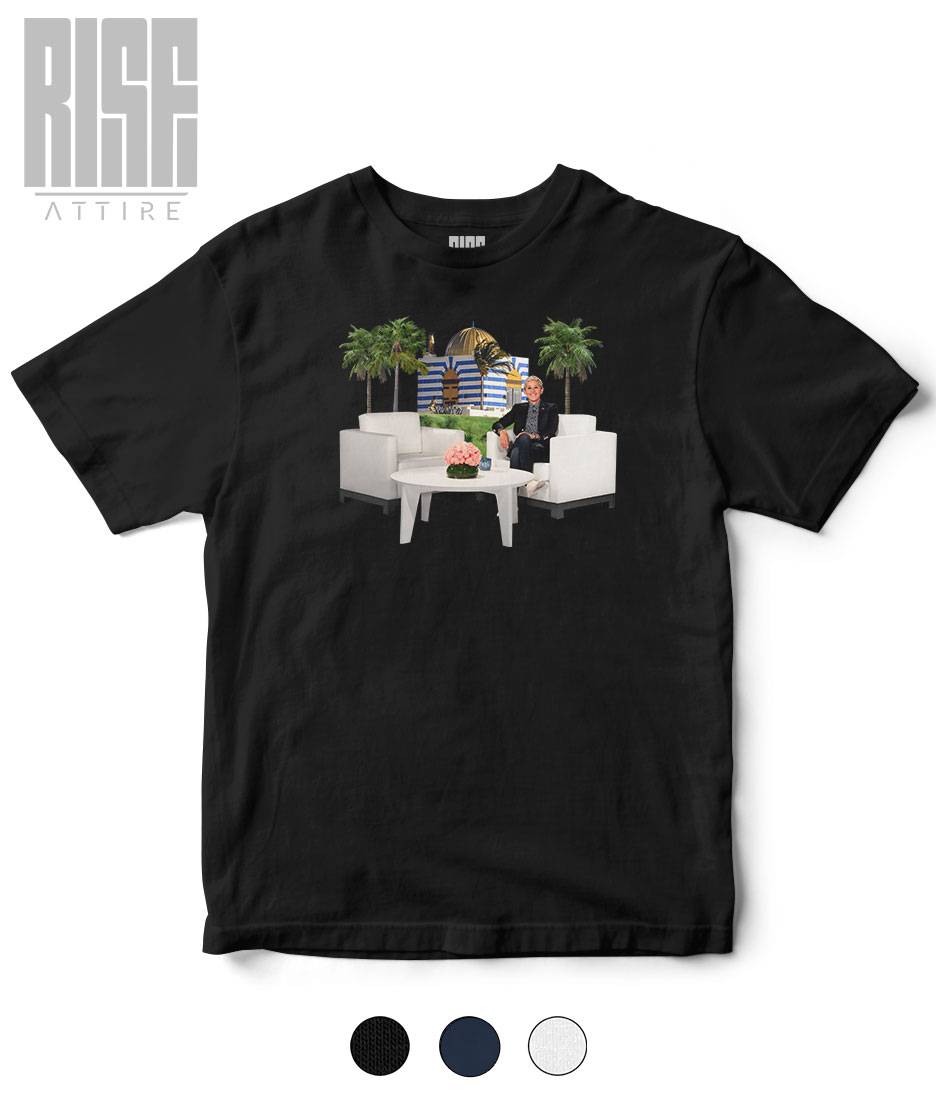 Hell // Epstein // Unisex Cotton HEAVYWEIGHT Tee // Black // SWATCHES // RISE ATTIRE