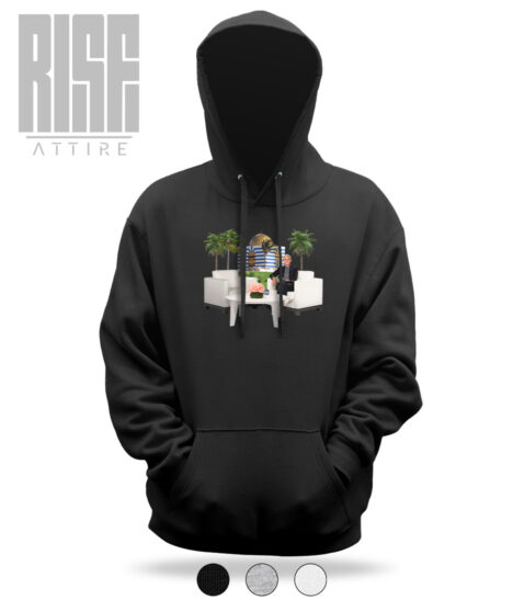 Hell // Epstein // Unisex Cotton Pullover Hoodie // SWATCHES // RISE ATTIRE