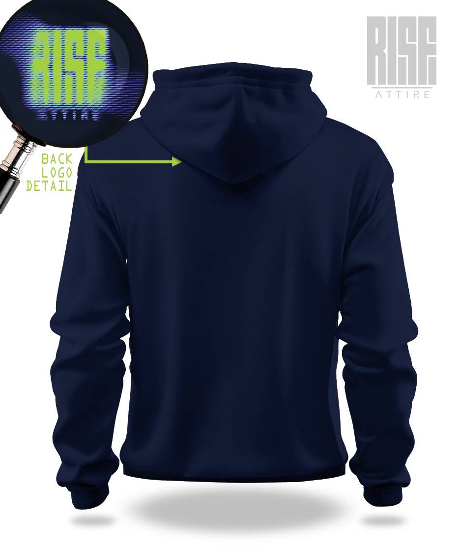 SAVING ISRAEL // FOR LAST // Mens or Unisex Premium Hoodie // BACK LOGO DETAIL // Rise Attire