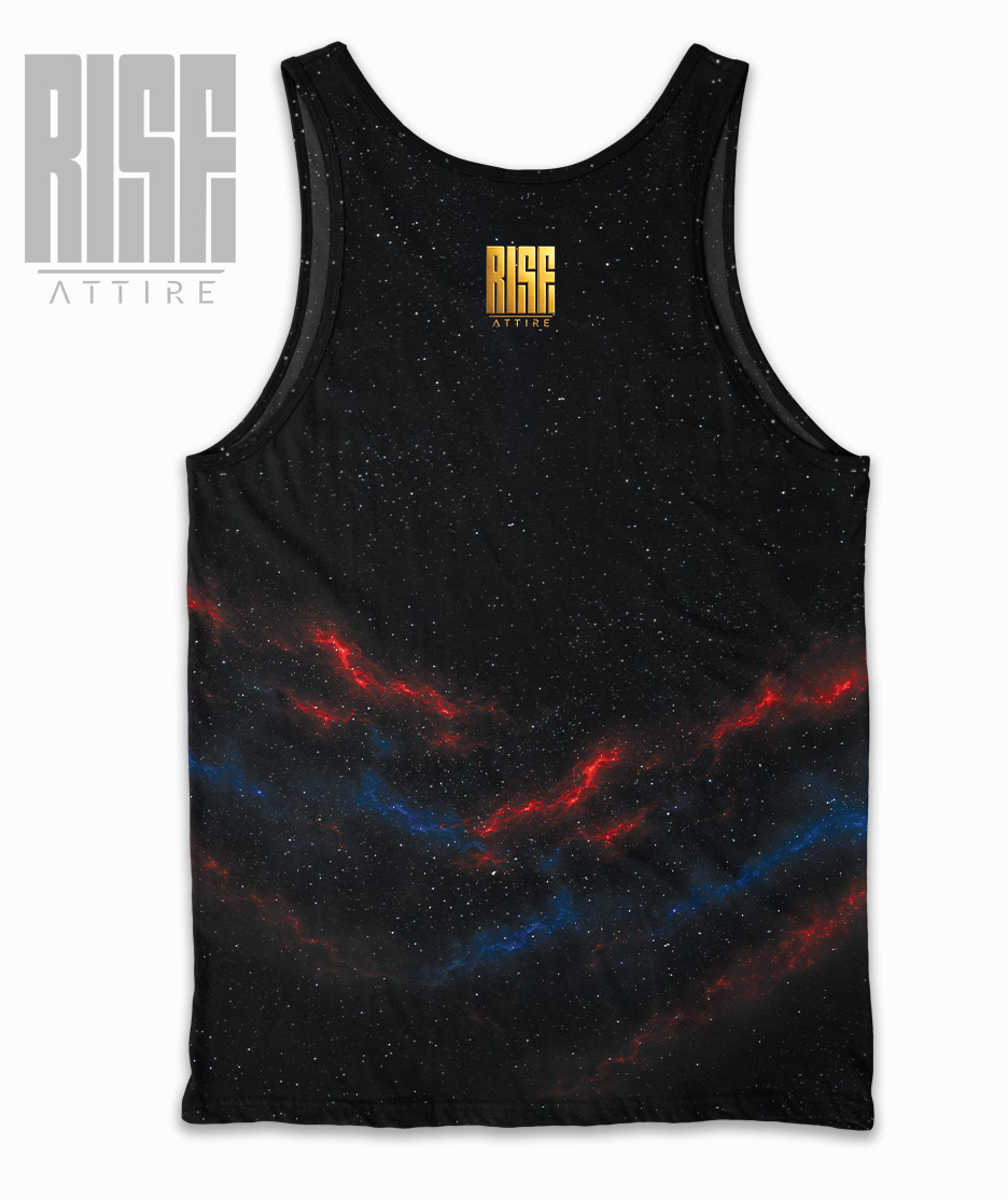 America 250: THE MOVIE // Mens Premium Tank Top // BACK // RISE ATTIRE