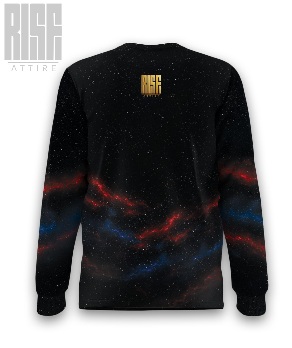 America 250: THE MOVIE // Mens Unisex Premium Sweater // BACK // RISE ATTIRE