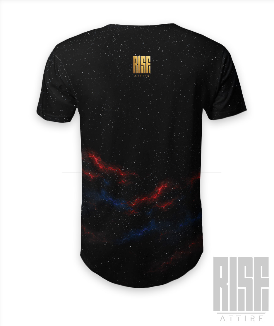 America 250: THE MOVIE // Mens Unisex Scoop Cut Tee // BACK // RISE ATTIRE