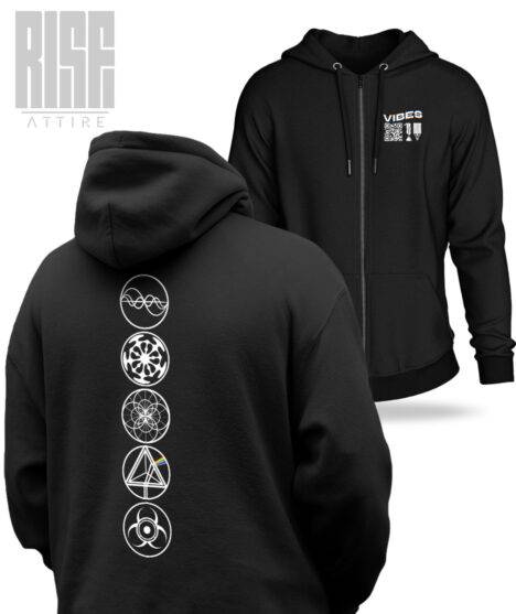 VIBES 02 v2 DTG Unisex Zip-Up Hoodie