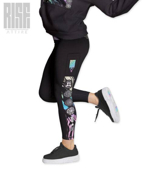 VIBES 02 V3 // Womens Premium Sports Leggings // Side 2 // Vibes Signature Series // RISE ATTIRE
