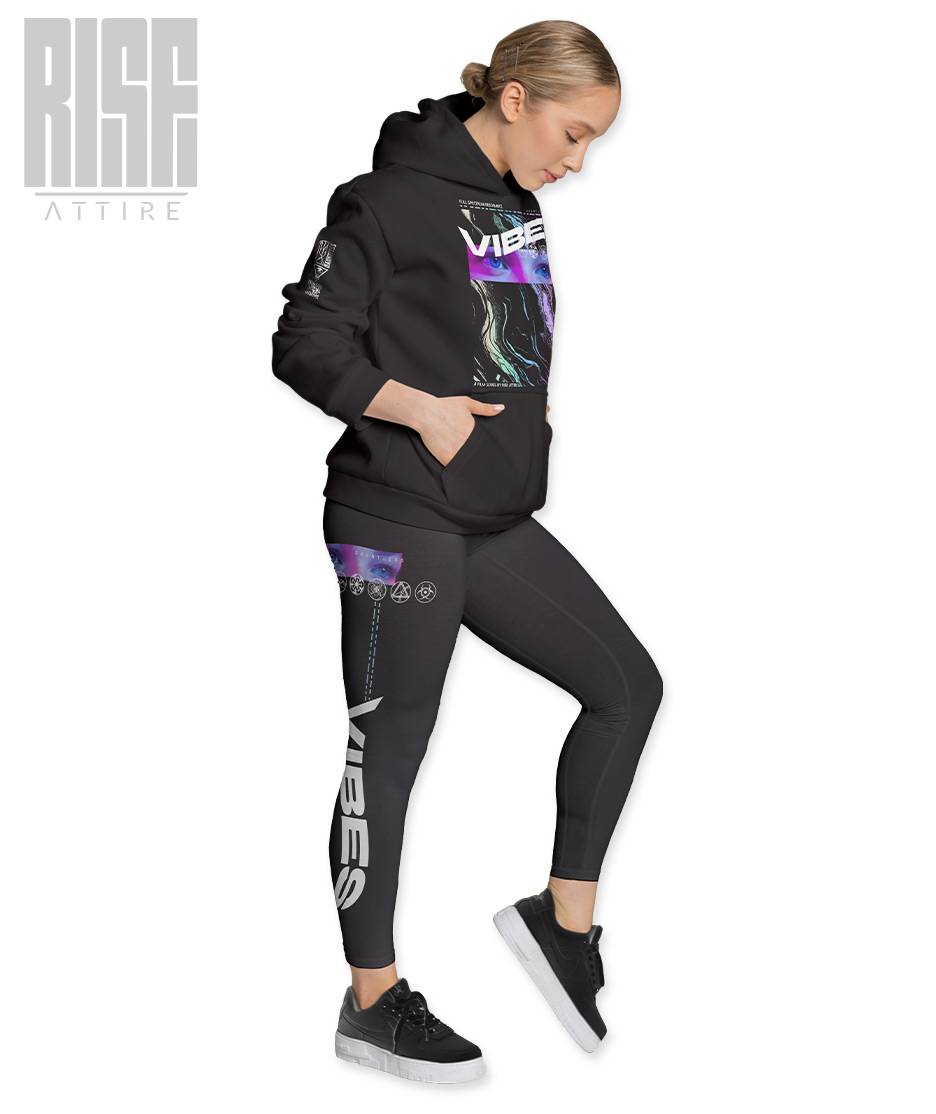 VIBES 02 V3 // Womens Premium Sports Leggings // Side 1 // Vibes Signature Series // RISE ATTIRE