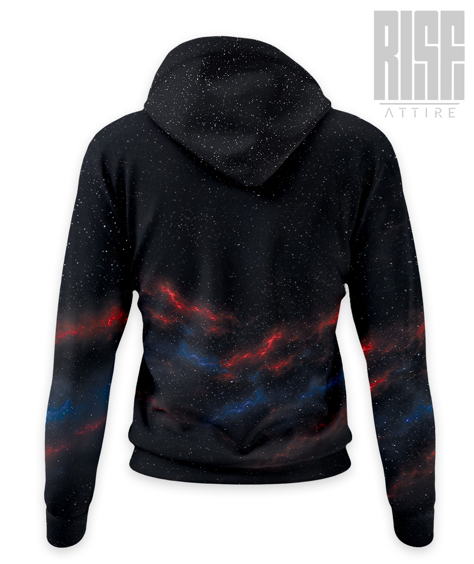 America 250: THE MOVIE // Womens Premium Pullover Hoodie // BACK // RISE ATTIRE