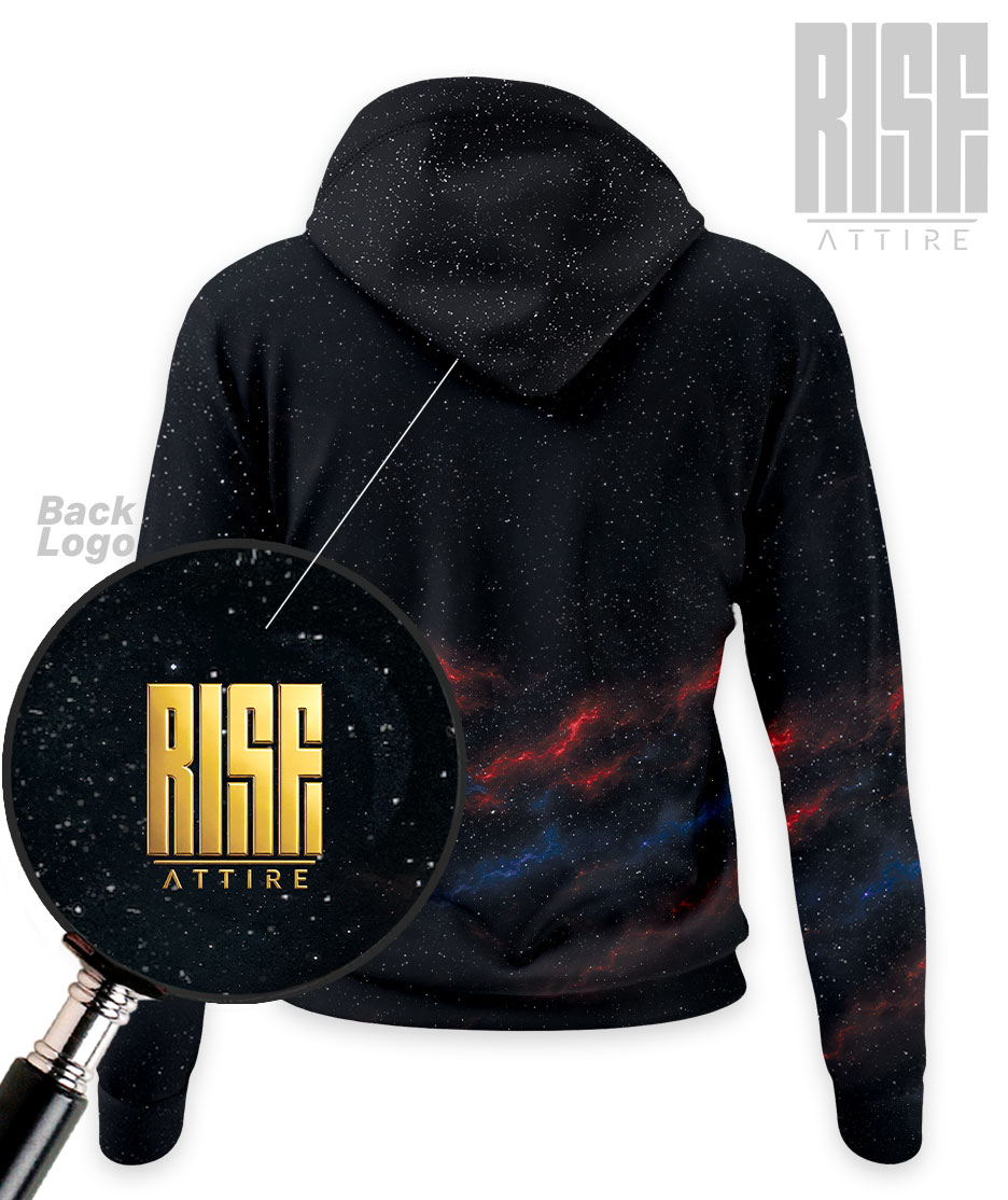 America 250: THE MOVIE // Womens Unisex Premium Pullover Hoodie // BACK LOGO DETAIL // RISE ATTIRE
