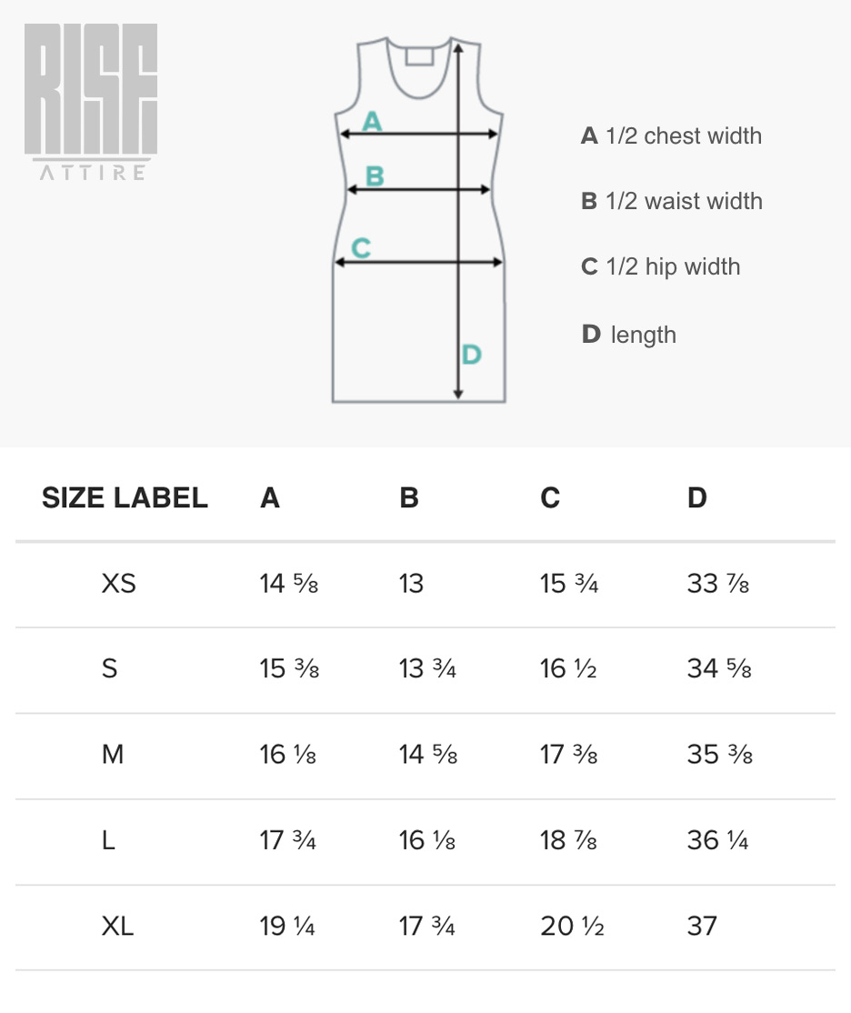 BODYCON DRESS Size Guide