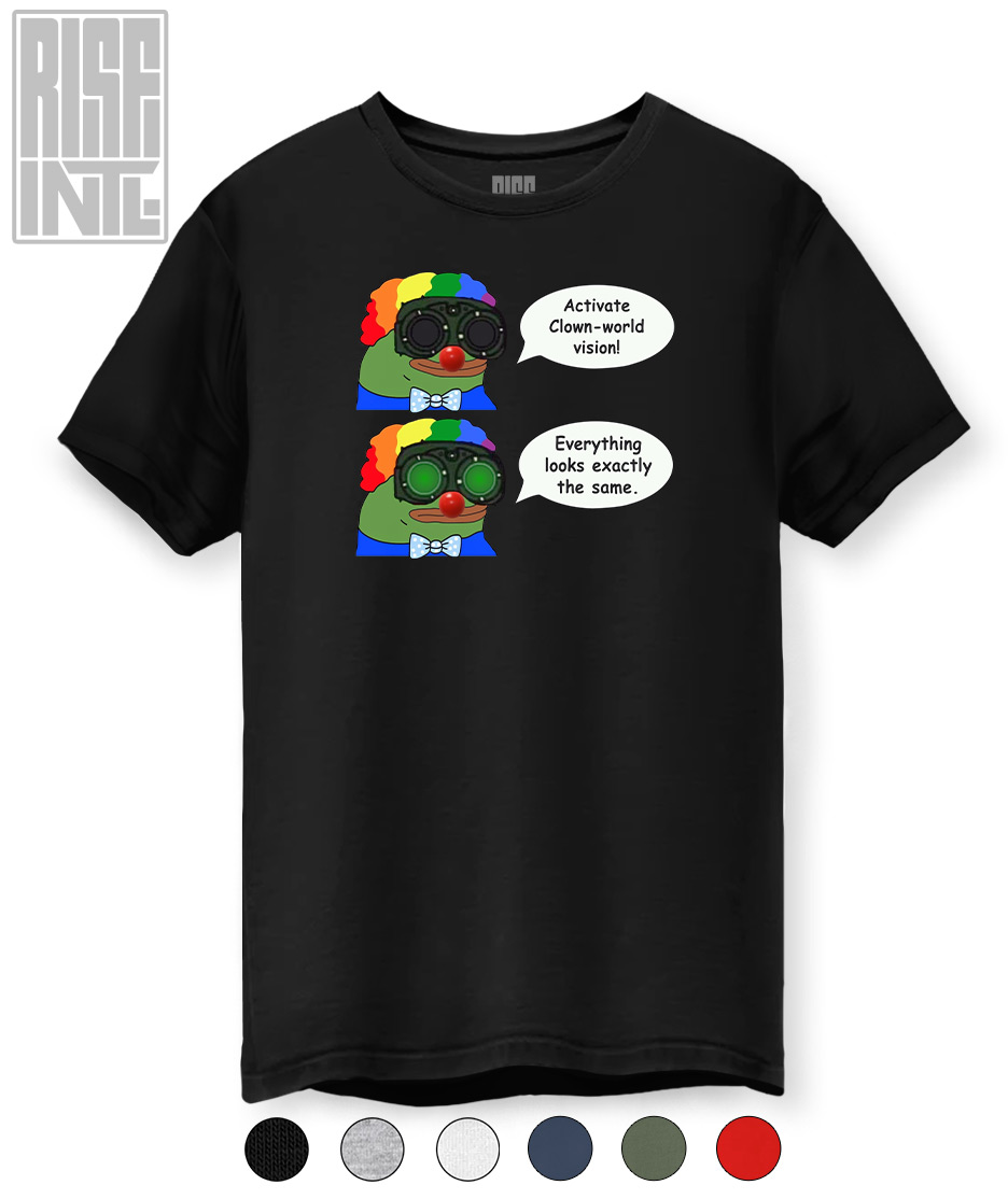 Clownworld Vision DTG Unisex Cotton Tee