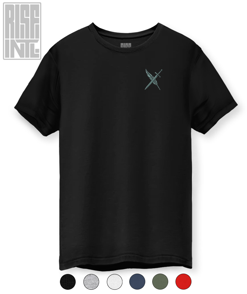 The War of Stories // Badlands Media // RISE INTL // Unisex Cotton Tee // Black with Color Swatches