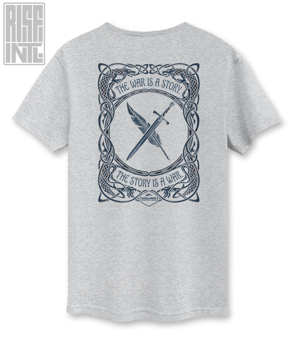 The War of Stories // Badlands Media // RISE INTL // Unisex Cotton Tee // Grey