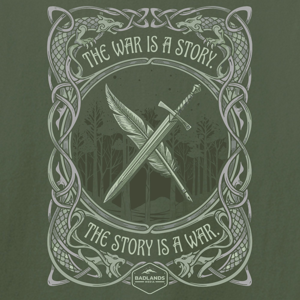 War of Stories // Design Detail // Army Green