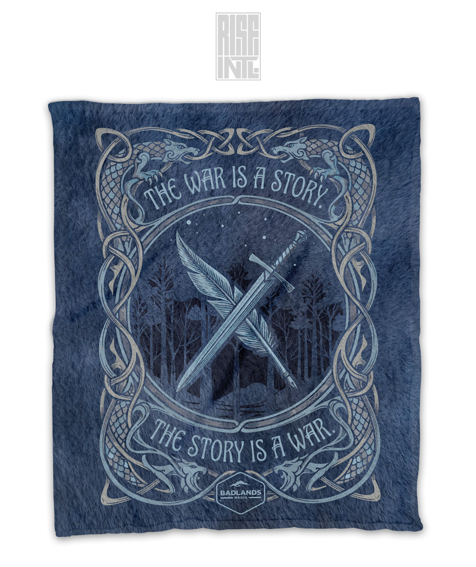 War is A Story // Badlands Media // Plush & Sherpa Blanket // Navy Blue