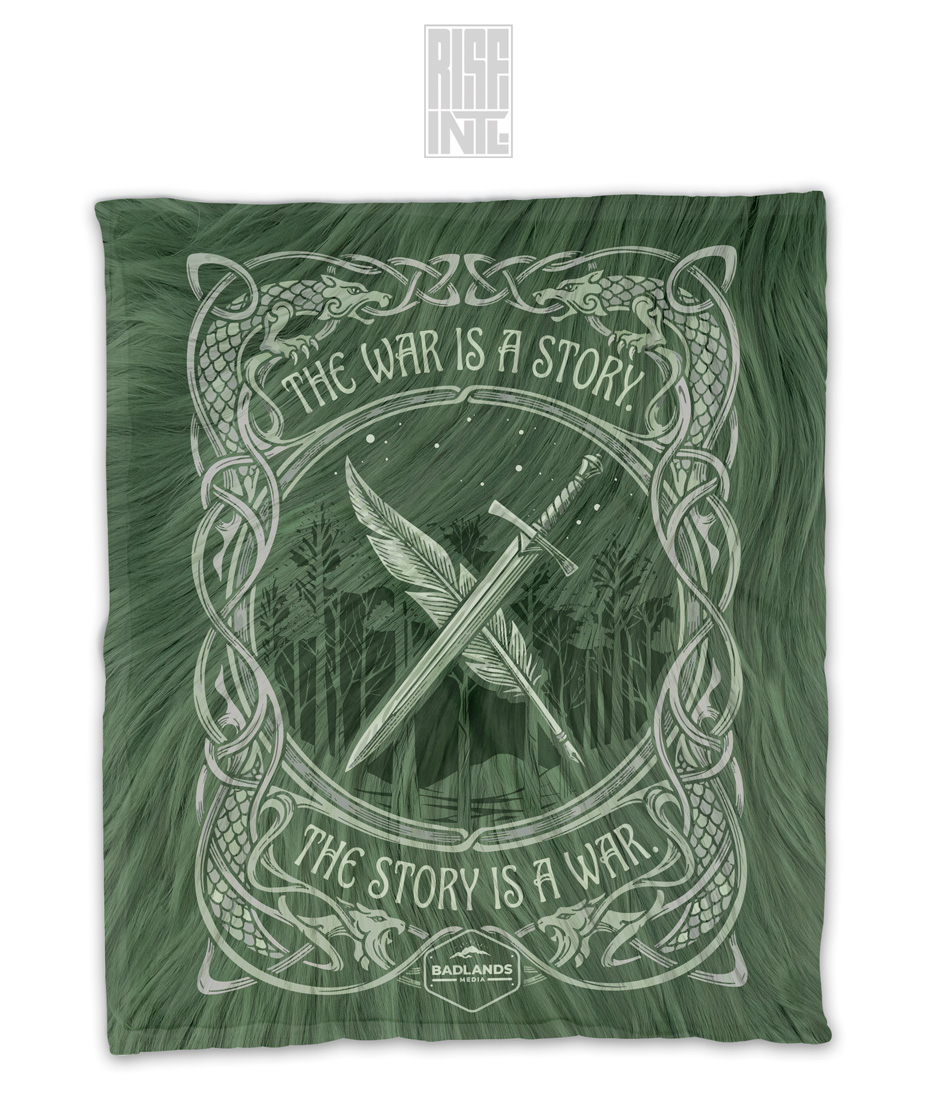 War is A Story // Badlands Media // Plush & Sherpa Blanket // GREEN