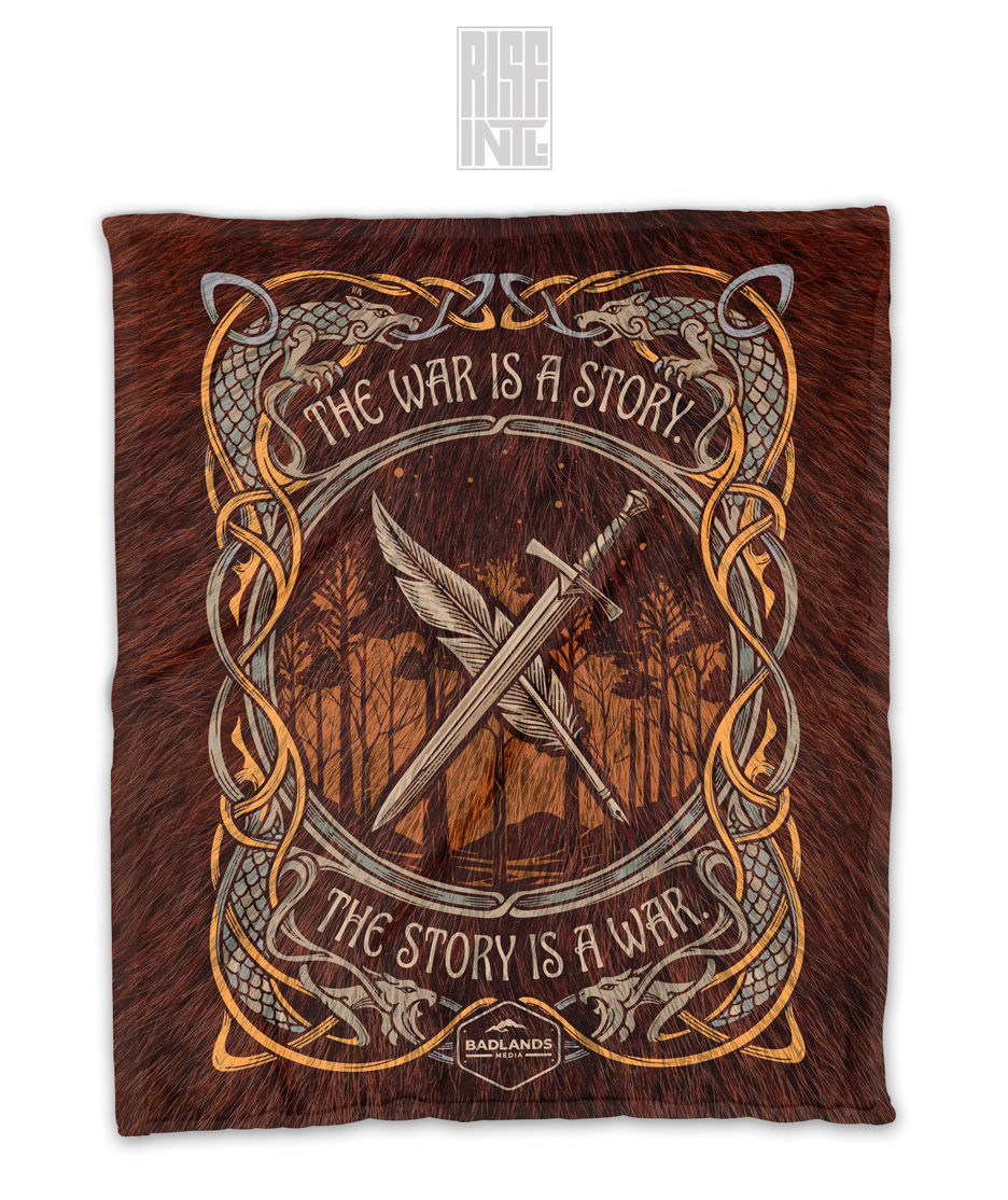 War is A Story // Badlands Media // Plush & Sherpa Blanket // Red