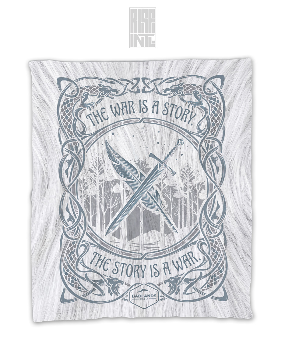 War is A Story // Badlands Media // Plush & Sherpa Blanket // WHITE